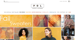 Desktop Screenshot of polclothing.com